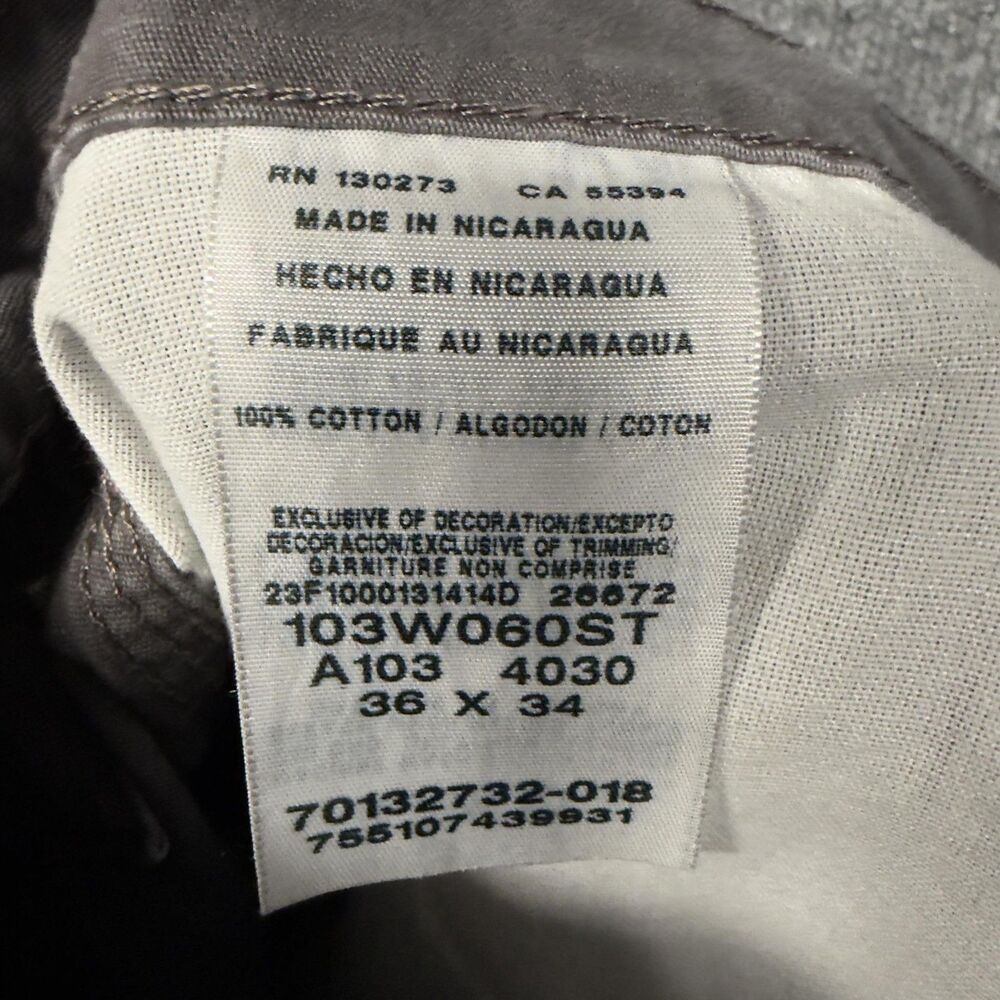 Wrangler Riggs Workwear Cargo Pants Mens 36x34 Gray Utility Workwear Ripstop - Picture 4 of 15